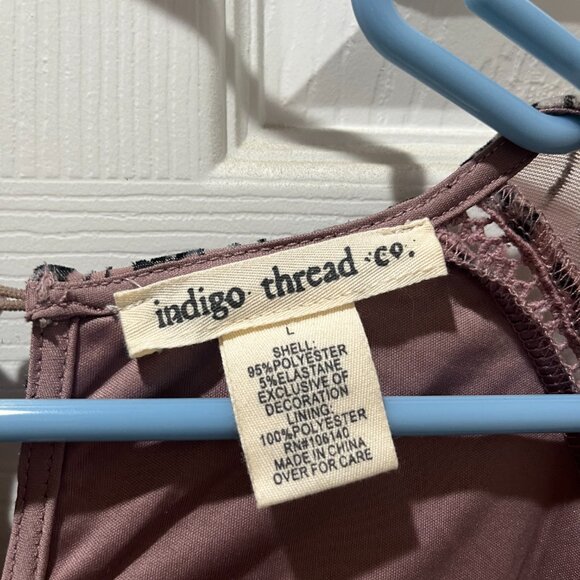 Indigo Thread Flowy Velvet Blouse - Picture 3 of 4